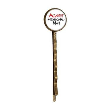 Imagem de Against Keyboard Man Art Deco Gift Fashion Retro Metal Hair Bobby Pin Headwear