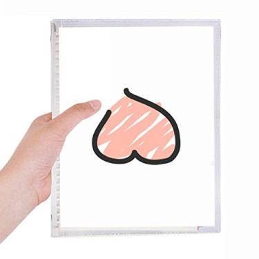 Imagem de Caderno de desenho rosa divertido da Just Peach com folhas soltas e diário recarregável