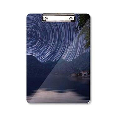 Imagem de Light Year Stars Dark Night Sky Prancheta Pasta de Prancheta para escrever A4