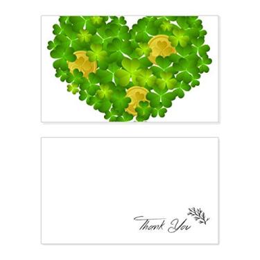 Imagem de Clover Heart Ireland St.Patrick's Day Cartão de agradecimento aniversário saudações casamento agradecimento