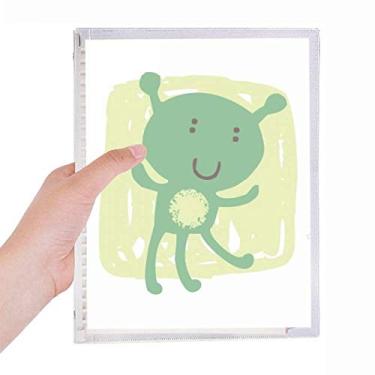 Imagem de Caderno Alien Graffiti Universo e Alienígena, Diário de Folhas Soltas Recarregável