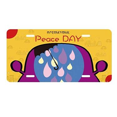 Imagem de DIYthinker Placa de carro Umbrella Cloud Rain Drip Weather Placa de carro Decoração Dia da Paz