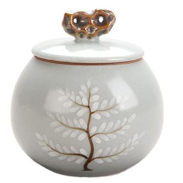 Imagem de Caixa de chá de cerâmica selada portátil para viagem chá Puer Tea Food Storage Jar Vasilha de chá