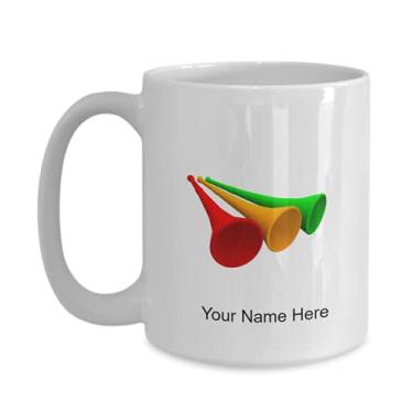 Imagem de Caneca de trompetes personalizada – Caneca de café para amantes de trompetes Ideia, crianças, meninos e meninas, Amor – Caneca de café de 425 g