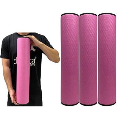Imagem de Kit 3 Rolos Massagem Liberação Miofascial 60x12cm Rosa DF1066 Dafoca Sports