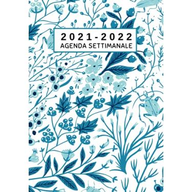 Imagem de Agenda settimanale 2021 2022: 2 pagine = 1 settimana | Diario Planner Calendario Pianificatore Giornaliera | Idee Regalo Originali Amica Uomo Donna Collega .