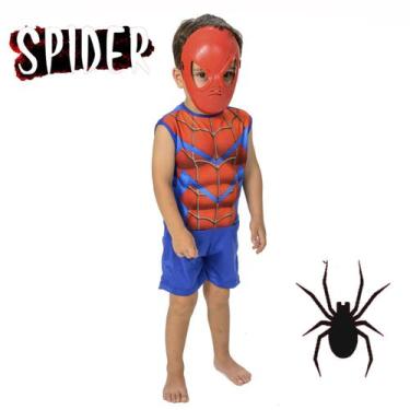 Imagem de Fantasia Infantil Homem Aranha Com Máscara Master Toys - Masters Toys