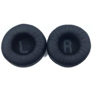 Imagem de Espumas Almofadas Compatíveis com JBL T500BT T450BT Tune 500BT 600BTNC S400 S400bt S300 e40 e40bt e30 EarPads (Preto)