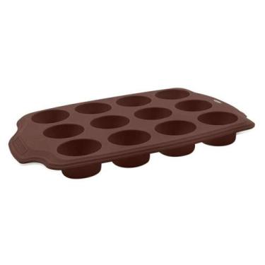 Imagem de Forma 12 Divisões Mini Glacê 29,5 X 20 X 2,7 Cm - Chocolate Brinox