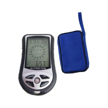 Imagem de Kit Barômetro Altímetro Relógio Previsão Tempo Bússola Termômetro Bar-100 Portátil Instrutherm Estojo Transporte Es-10