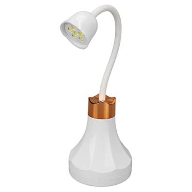 Imagem de Lâmpada de Unha LED UV, Mini Luz de Esmalte LED Com Pescoço de Ganso, Em Forma de Rosa 360 Graus Portátil RotatableLED Secador de Unhas Luz de Cura para Unhas de Gel, Salão