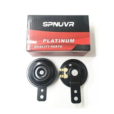 Imagem de SPNUVR Buzina elétrica universal à prova d'água, 2 peças, 12 V, 105 db, compatível com motocicletas, scooter, veículos e bicicletas sujas, som alto