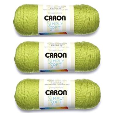 Imagem de Caron Simply Soft Yarn Solids (pacote com 3) Chartreuse H97003-9771