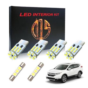 Imagem de D15 Lighting Kit de luz interior LED acessórios para Honda CR-V HR-V 2013-2020 2021 6000k branco mapa cúpula espelho porta porta-malas lâmpadas de matrícula (10 peças)