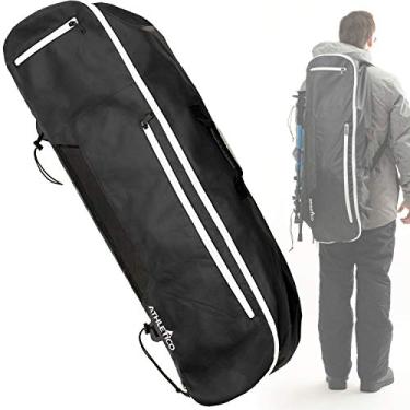 Imagem de Mochila de sapato de neve Athletico – Mochila de sapato de neve para transporte, embalagem e armazenamento de sapatos de neve, Preto, Large