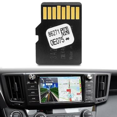 Imagem de Cartão SD de navegação automotivo atualizado 2023, cartão micro SD 86271-0E075 mapas dos EUA e Canadá para atualizar o sistema de navegação GPS do seu carro, acessórios compatíveis com Toyota 4Runner
