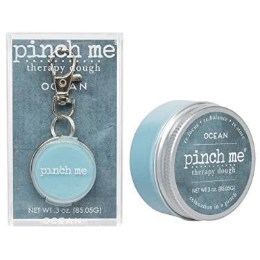 Imagem de Pinch Me Combo Medalhão de Massa Terapêutica – Massa de Aromaterapia Holística para Alivia o Estresse – 85 g de Medalhão Clip-On + 85 g de Massa Oceano
