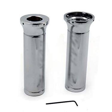 Imagem de NBX- Punhos de alumínio cromado Billet 22 mm 7/8" YZFR1" para compatível com Yamaha Yzfr1 Yzf-R1 Yzf