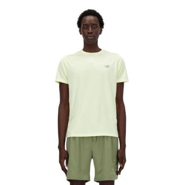 Imagem de New Balance Camiseta masculina Sport Essentials, Limelight, M