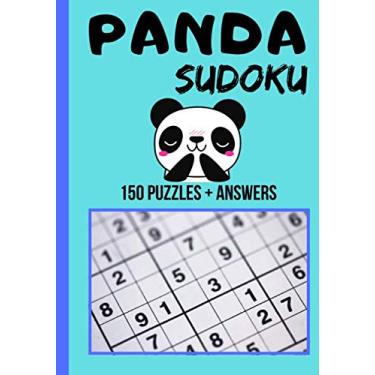 Imagem de Panda Sudoku: diário de sudoku com 150 quebra-cabeças - nível fácil e médio - mantenha seu filho ocupado diariamente com este ótimo jogo de quebra-cabeça + soluções - panda e cores | 150