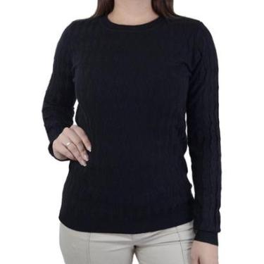 Imagem de Blusa Feminina Facinelli By Mooncity Tricot Preta - 651047-Feminino