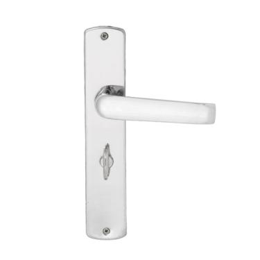 Imagem de Fechadura Arouca para Porta do Banheiro Cromado 40mm Victoria