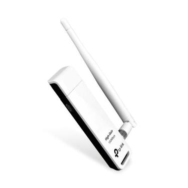 Imagem de Adaptador Usb Tp-Link Tl-Wn722n Wireless N De Alto Ganho De 150Mbps