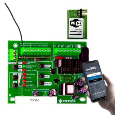 Imagem de Placa Central Comando Rossi Wkx90 Wifi Motor Portão Dz Nano