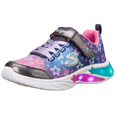 Imagem de Skechers Tênis infantil unissex Star Sparks, Azul marinho/multi, 6 Toddler