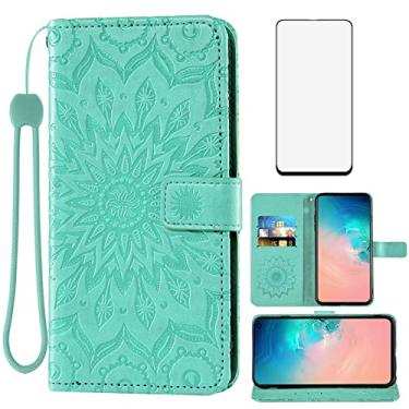 Imagem de Capa de telefone para Samsung Galaxy S10e carteira com protetor de tela de vidro temperado, capa flip magnética de couro, suporte para cartão, acessórios para celular Glaxay S 10e Gaxaly 10se Galaxies