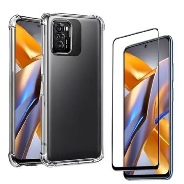 Imagem de Capa Capinha Anti Impacto + Película de Vidro 3D Para Poco M5s 5G Tela De 6,43 Polegadas - (Bluepink)