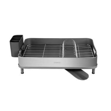 Imagem de Escorredor De Louça Em Aço E Polipropileno Com Bico Móvel 360º E Porta Talheres Tramontina 61537-100