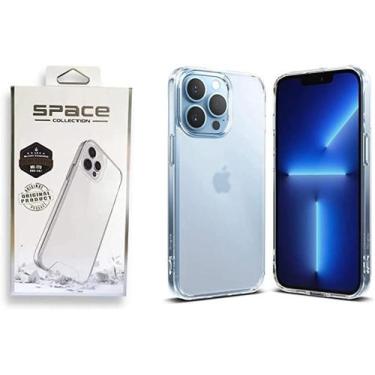 Imagem de Capa Capinha Clear Case Space Rígida Anti Amarelamento Resistente Para