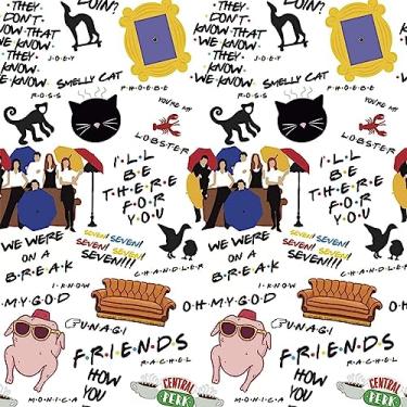 Imagem de Papel de Parede Lavável Adesivo Autocolante Decoração Quarto Geek Série Friends 3 Metros