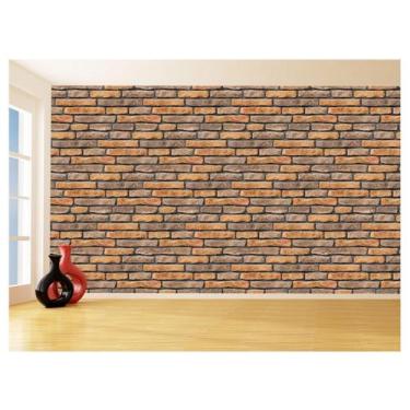 Imagem de Papel De Parede 3D Tijolo Sala Tijolinho Vista 3,5M Xbr39 - Você Decor