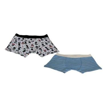Imagem de Kit 4 CUECA BOXER INFANTIL KIDS Qualidade Forro Duplo Toque Macio - Fo