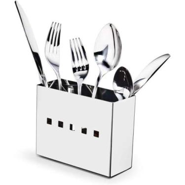 Imagem de Porta Talheres Aço Inox para Escorredor de Pratos e Louças Cozinha Mak