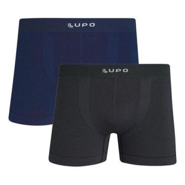 Imagem de Kit 2 Cueca Boxer Masculina Micromodal Sem Costura Lupo 661 Original, 