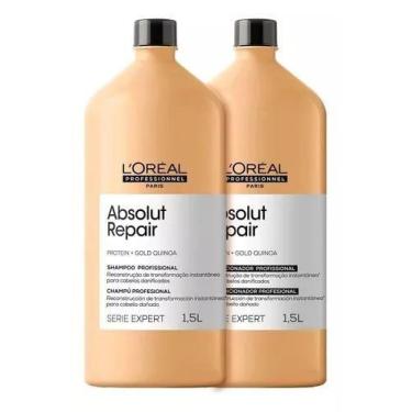 Imagem de Kit Shampoo E Condicionador Loreal Absolut Repair 1,5 Litro