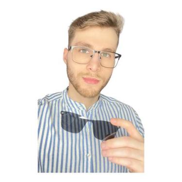 Imagem de Armação Óculos De Grau Masculino Oliver 2 em 1 Clipon Preto - Palas Ey