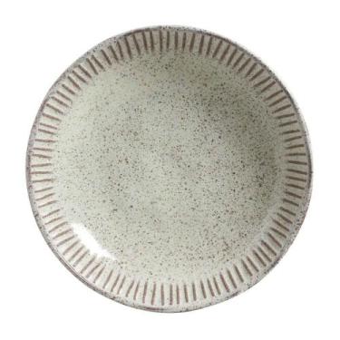 Imagem de CONJUNTO C/ 6 PRATOS FUNDO LINHAS PISTACHE Ø 22,5 cm - Porto Brasil Ce