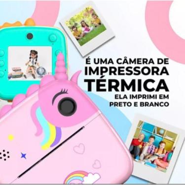 Imagem de Câmera Infantil Filmadora Full Hd Divertida Impressão Instantanea e Jo
