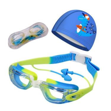 Imagem de Kit Óculos e Touca de Natação Infantil Hero Band Coleção Cores - Pools