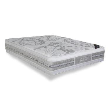 Imagem de Colchão Queen Espuma Látex Molas Ensacadas Pocket Super Luxo Double Fa