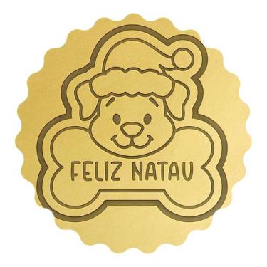 Imagem de Cortador Biscoito Cachorro Gorrinho Natau - DOCE IMPRESSO,  9cm
