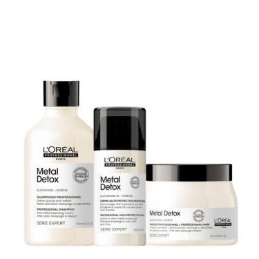 Imagem de Kit LOréal Professionnel Metal Detox Shampoo Máscara G e Leave-in (3 p