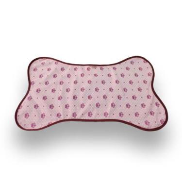 Imagem de tapetinho para comedouro pet  tapete pet pequenos tapete ossinho 60x37