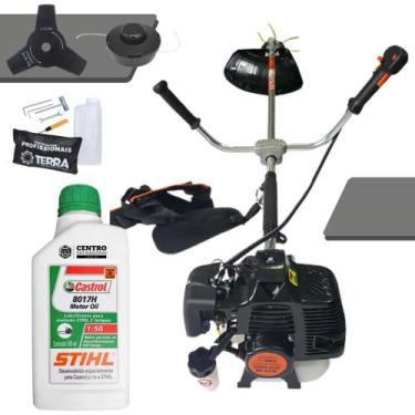 Imagem de Roçadeira Com ÓLEO STIHL GRH430 Terra Equipamentos Á Gasolina 2 Tempos