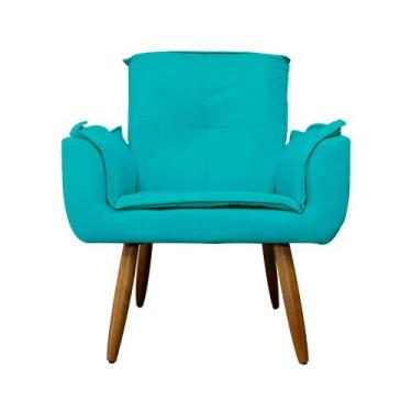 Imagem de Poltrona Decorativa Emília Plus Suede Diversas Cores - Ds Estofados, A