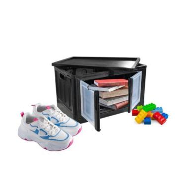 Imagem de Organizador Dobrável Porta Dupla Multiuso 75l Desmontável  Armário Mod